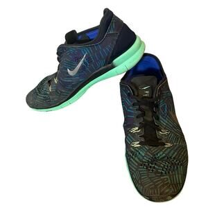 Nike Free 5.0 TR Fit 5 Running Shoes Green Black Women Size 9.5